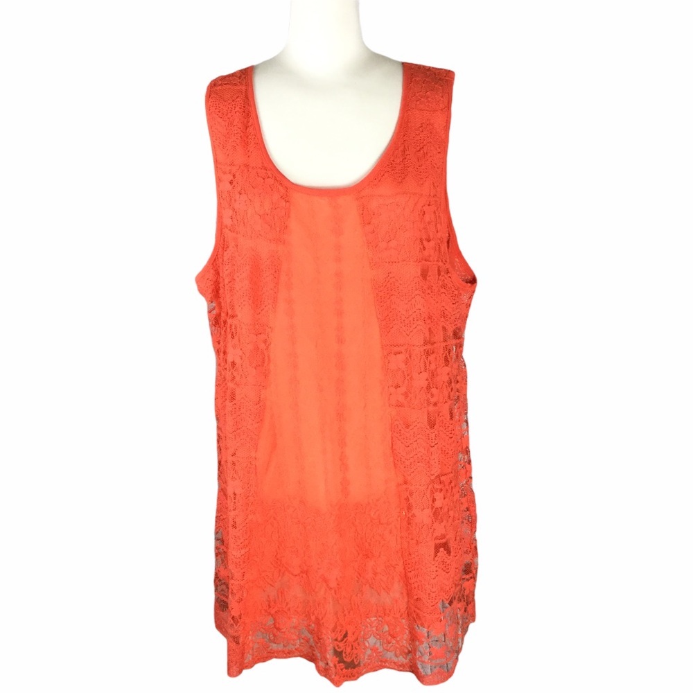 Simply Irresistible Orange Lace Dress, Size‎ 3X